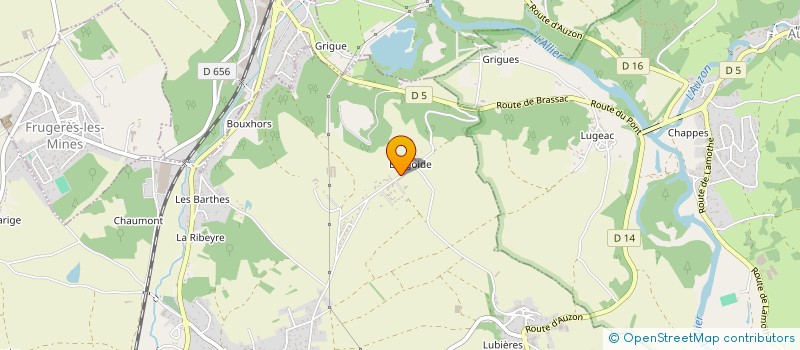 localisation de l'entreprise MADAME LOUISE GUILLEMIN  VERGONGHEON