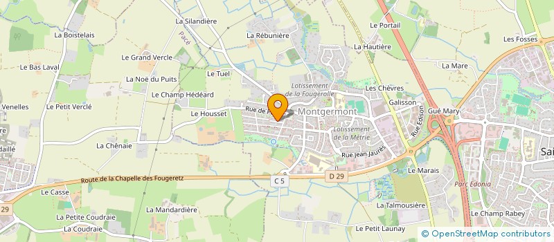 localisation de l'entreprise MADAME LOUISE GUITTON  MONTGERMONT