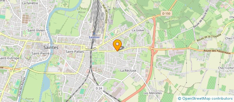 localisation de l'entreprise MADAME LOUISE HADDAD à SAINTES