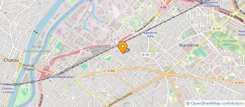 localisation de l'entreprise MADAME LOUISE HOUALI  NANTERRE