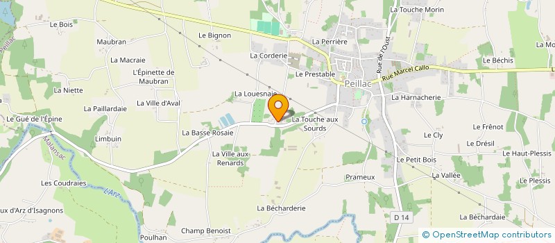 localisation de l'entreprise MADAME LOUISE HOUARD à PEILLAC