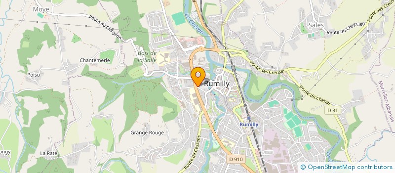 localisation de l'entreprise MADAME LOUISE JACQUINET  RUMILLY