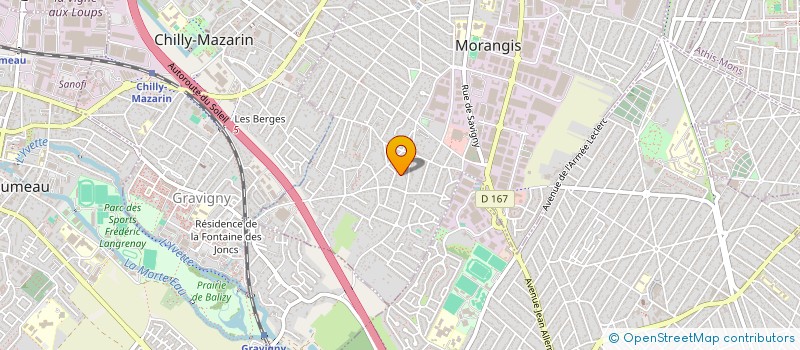 localisation de l'entreprise MADAME LOUISE JAFFRE  MORANGIS