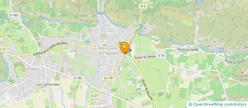 localisation de l'entreprise MADAME LOUISE JUGLARET  MAUSSANE-LES-ALPILLES