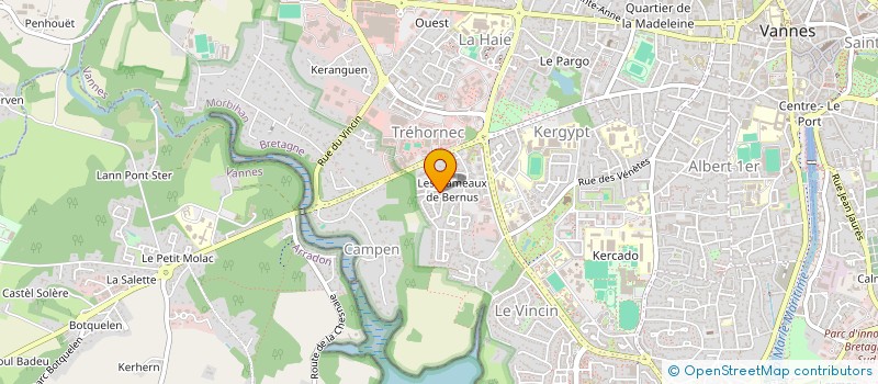 localisation de l'entreprise MADAME LOUISE JUSTOME à VANNES