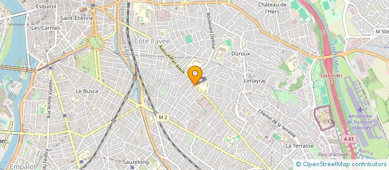 localisation de l'entreprise MADAME LOUISE KERBIRIOU  TOULOUSE