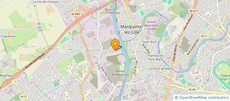 localisation de l'entreprise MADAME LOUISE LACROIX  MARQUETTE-LEZ-LILLE