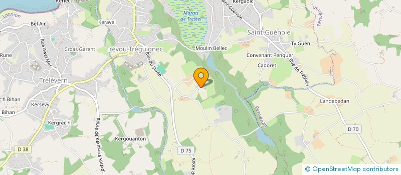 localisation de l'entreprise MADAME LOUISE LAGAIN  TRELEVERN