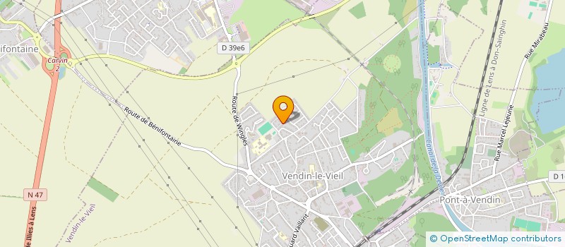 localisation de l'entreprise MADAME LOUISE LAMBERT  VENDIN-LE-VIEIL