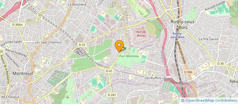 localisation de l'entreprise MADAME LOUISE LAPORTE à MONTREUIL
