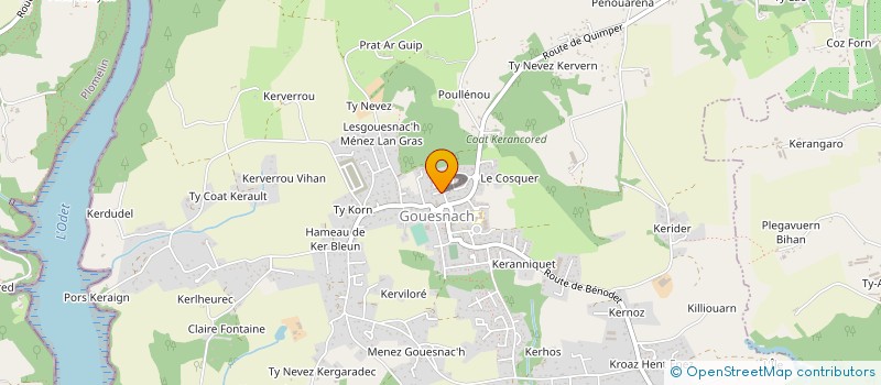 localisation de l'entreprise MADAME LOUISE LE CORRE  BENODET