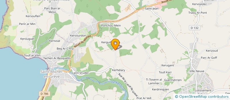 localisation de l'entreprise MADAME LOUISE LE PENNEC  PLOUMILLIAU