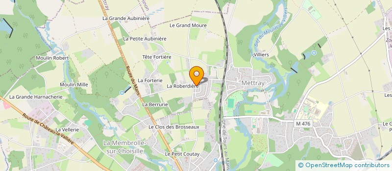 localisation de l'entreprise MADAME LOUISE LEFEVRE  METTRAY