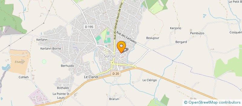 localisation de l'entreprise MADAME LOUISE LEGRAND  SURZUR