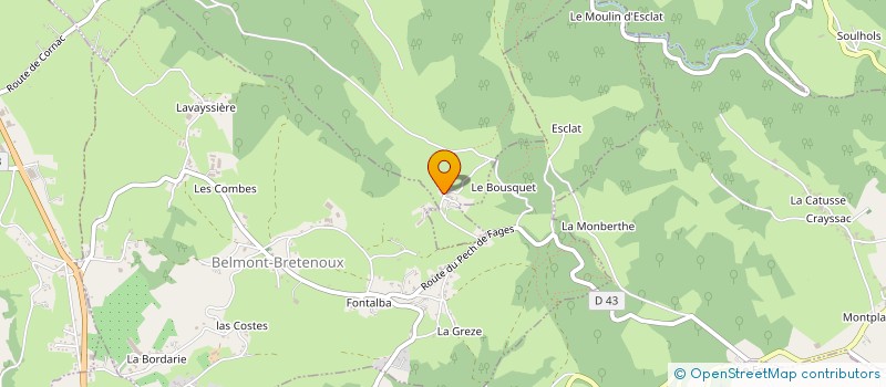 localisation de l'entreprise MADAME LOUISE LEMERCIER  CORNAC