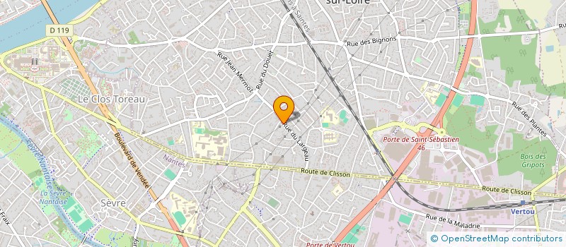 localisation de l'entreprise MADAME LOUISE LEROYER  SAINT-SEBASTIEN-SUR-LOIRE