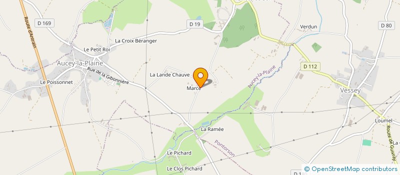 localisation de l'entreprise MADAME LOUISE LETINTURIER  AUCEY-LA-PLAINE