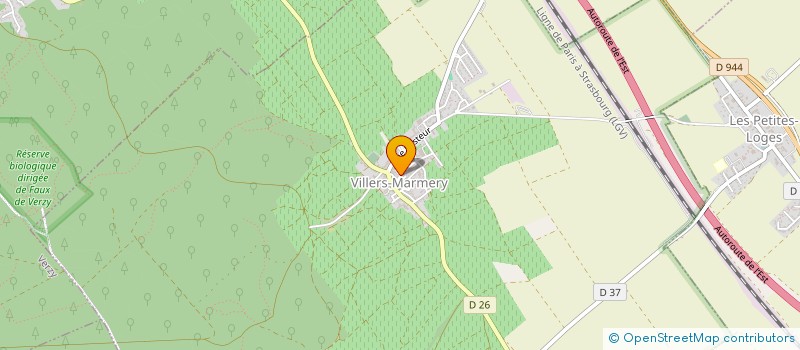 localisation de l'entreprise MADAME LOUISE LEVEL  VILLERS-MARMERY