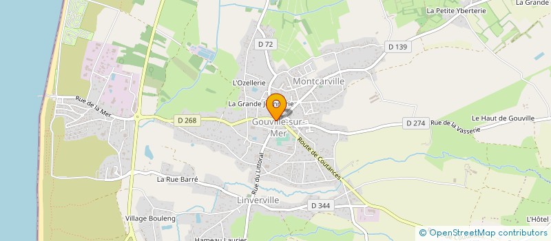 localisation de l'entreprise MADAME LOUISE LEVEQUE  GOUVILLE-SUR-MER