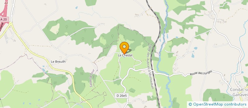 localisation de l'entreprise MADAME LOUISE LOVELACE  CONDAT SUR GANAVEIX