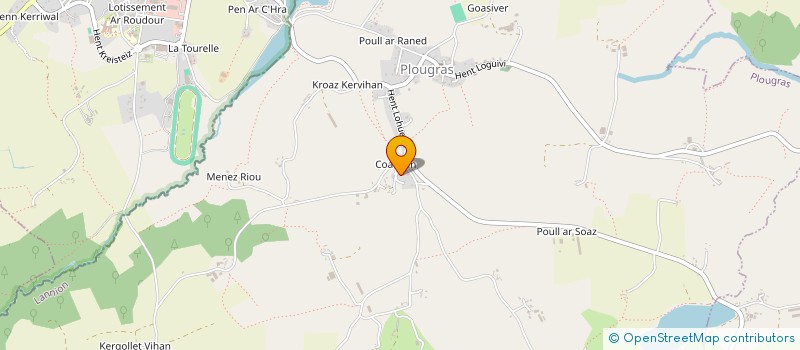 localisation de l'entreprise MADAME LOUISE LOZACH  PLOUGRAS