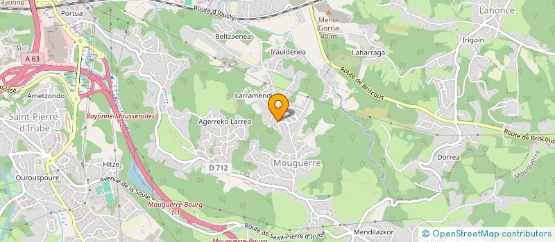 localisation de l'entreprise MADAME LOUISE MANDRON-RIVIERE  MOUGUERRE