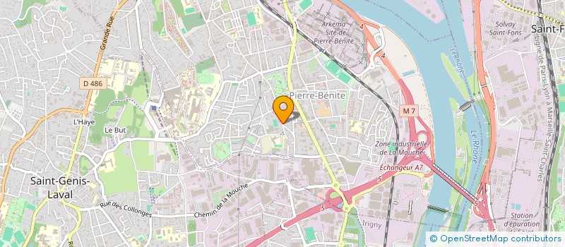 localisation de l'entreprise MADAME LOUISE MARTZ  OULLINS-PIERRE-BENITE