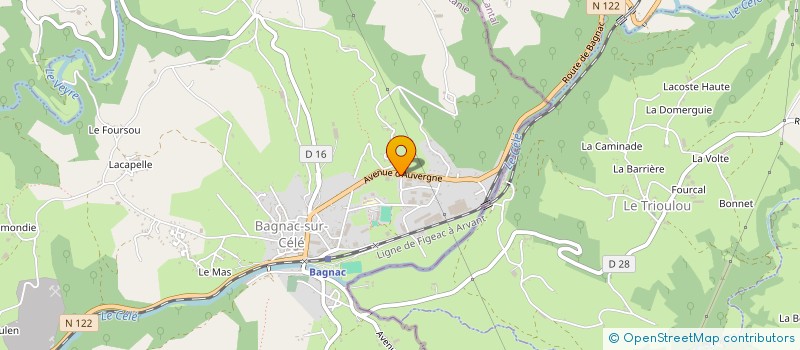 localisation de l'entreprise MADAME LOUISE MAYERUS  BAGNAC-SUR-CELE