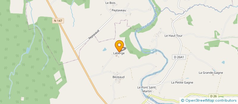 localisation de l'entreprise MADAME LOUISE MCDONALD à SAINT-BONNET-DE-BELLAC