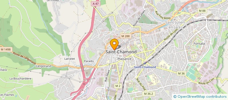 localisation de l'entreprise MADAME LOUISE MERDINIAN  SAINT-CHAMOND