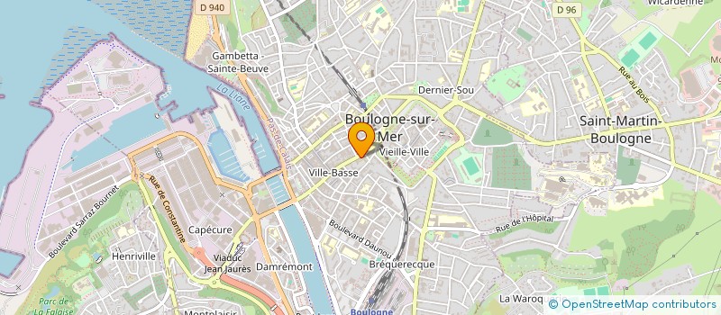 localisation de l'entreprise MADAME LOUISE MINY à BOULOGNE-SUR-MER