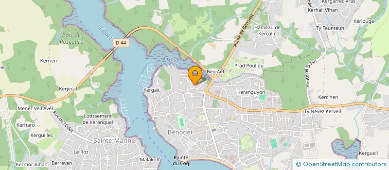 localisation de l'entreprise MADAME LOUISE MONDAUT  BENODET