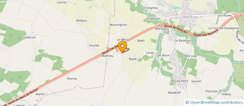 localisation de l'entreprise MADAME LOUISE MONT DE MARSAN  MEILHAN