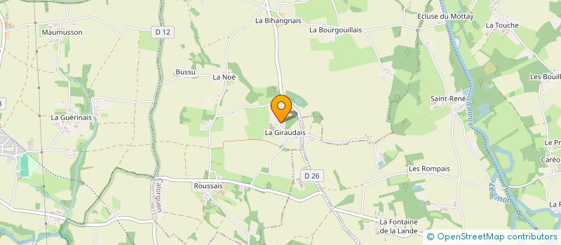 localisation de l'entreprise MADAME LOUISE NADAUD  CALORGUEN