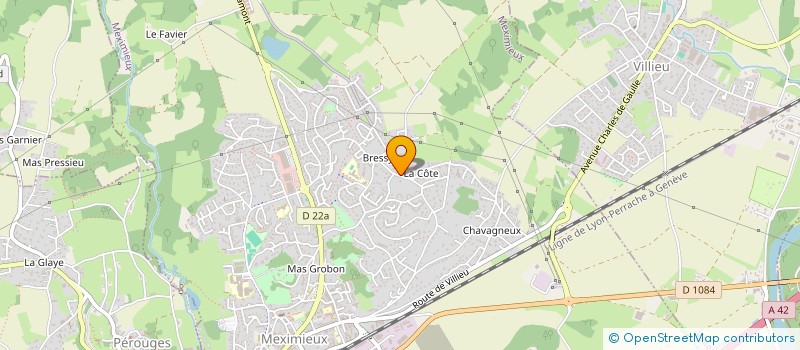 localisation de l'entreprise MADAME LOUISE NIVIERE RAFFALLI  MEXIMIEUX