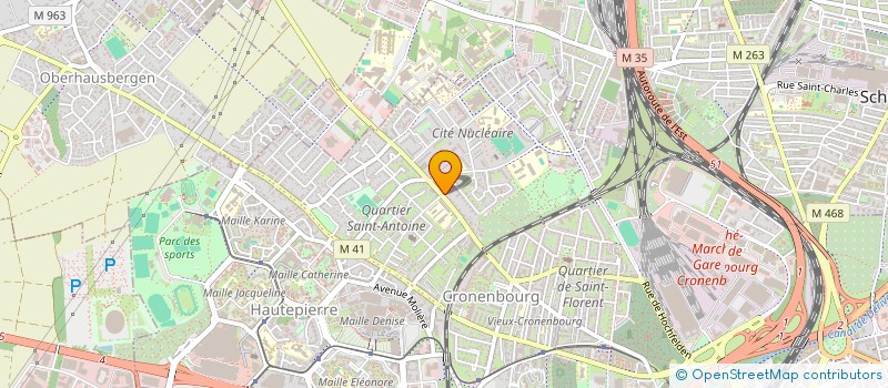 localisation de l'entreprise MADAME LOUISE OLIVIER  STRASBOURG