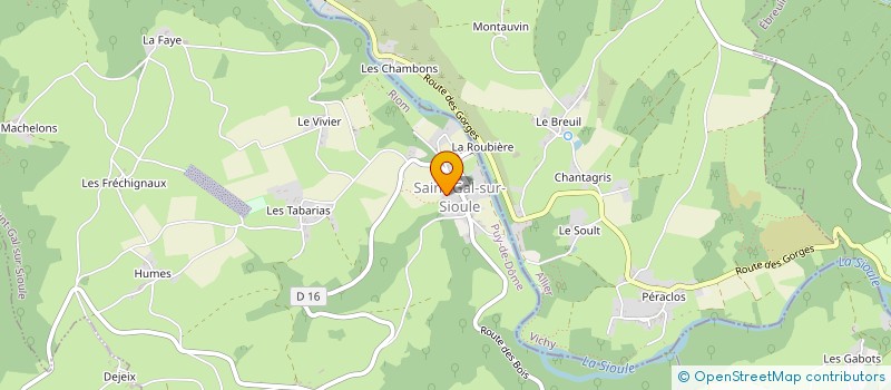 localisation de l'entreprise MADAME LOUISE PAPIN  SAINT-GAL-SUR-SIOULE