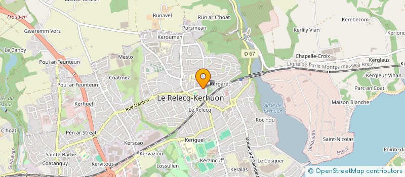 localisation de l'entreprise MADAME LOUISE PERON  LE RELECQ-KERHUON