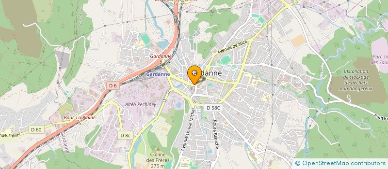 localisation de l'entreprise MADAME LOUISE PIAZZA à GARDANNE
