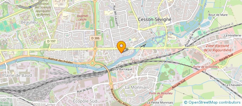 localisation de l'entreprise MADAME LOUISE PICARD  CESSON-SEVIGNE