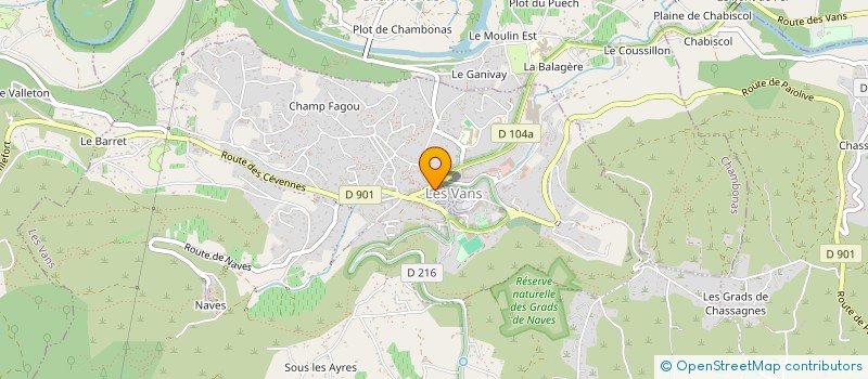 localisation de l'entreprise MADAME LOUISE POQUET  LES VANS