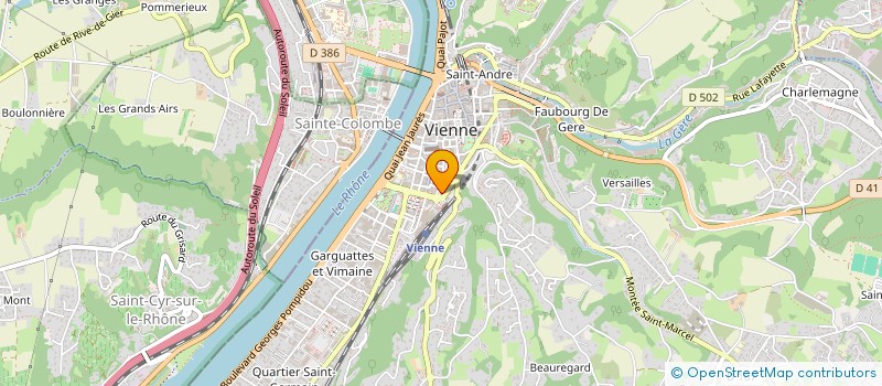 localisation de l'entreprise MADAME LOUISE POURIAS  VIENNE