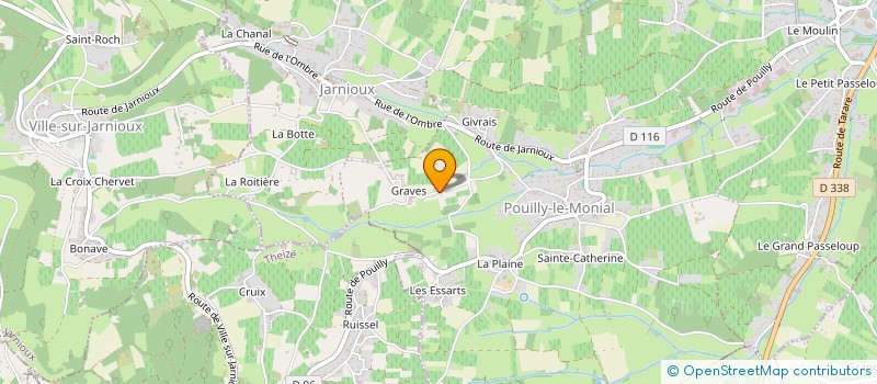 localisation de l'entreprise MADAME LOUISE RAMPON à PORTE-DES-PIERRES-DOREES