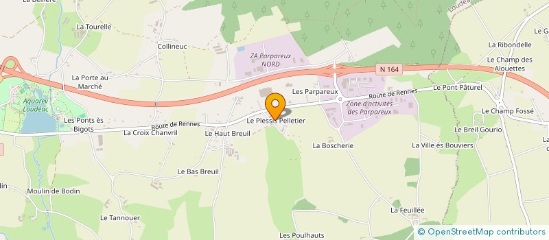 localisation de l'entreprise MADAME LOUISE RAULT à LOUDEAC
