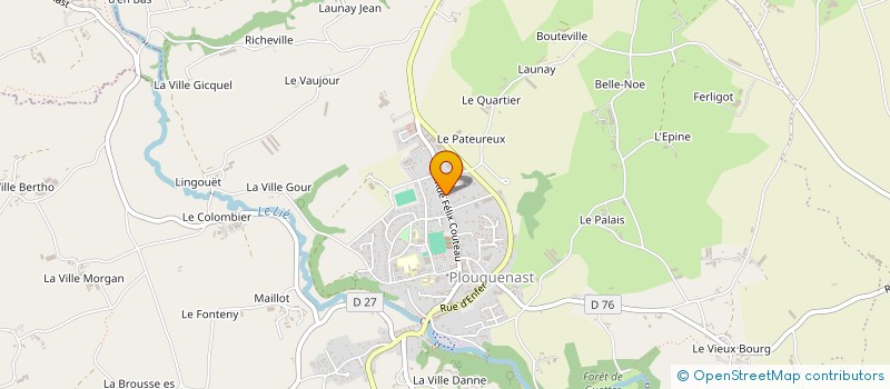 localisation de l'entreprise MADAME LOUISE RAULT  PLOUGUENAST-LANGAST