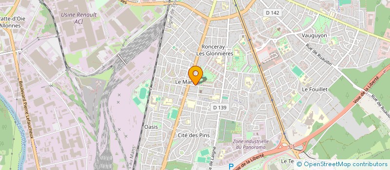 localisation de l'entreprise MADAME LOUISE RAUX  LE MANS