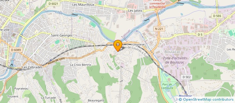 localisation de l'entreprise MADAME LOUISE REBEYROL  BOULAZAC ISLE MANOIRE