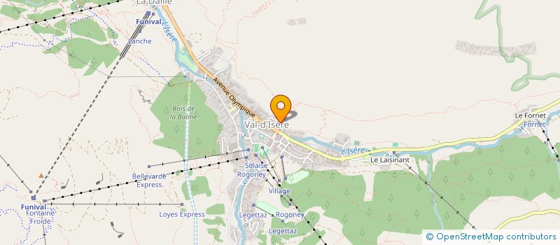 localisation de l'entreprise MADAME LOUISE REYMOND  VAL D'ISERE