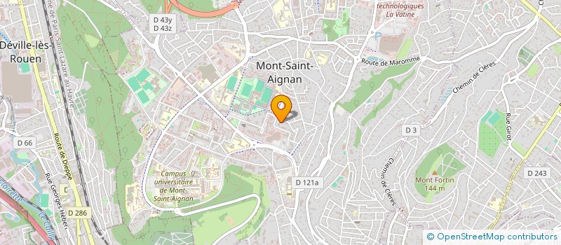 localisation de l'entreprise MADAME LOUISE RICHART  MONT-SAINT-AIGNAN