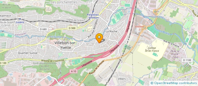 localisation de l'entreprise MADAME LOUISE RODDE à VILLEBON-SUR-YVETTE